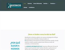 Tablet Screenshot of kioskosinformaticos.com